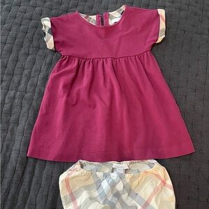 Burgundy Burberry Dress